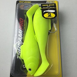 Chartreuse Swim Shad by Tsunami