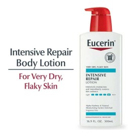 Eucerin Intensive Repair Crema Corporal 500ml | Hidratación Avanzada para Piel Extra Seca | Repara, Suaviza Asperezas, Exfolia Suavemente y Restaura la Barrera Cutánea