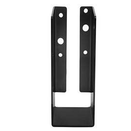 6 PCS Concealed-Flange Black Light Joist Hanger for 2 x 6 ,14 Gauge Steel Hidden Joist Hanger