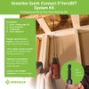 Greenlee 921 Quick Change D'VersiBIT 4-Piece Flexible Drill Extension Kit
