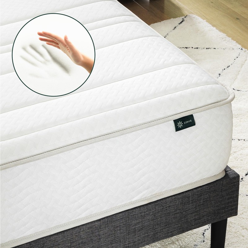 Zinus 6 Inch Foam and Spring Hybrid Mattress [New Version],