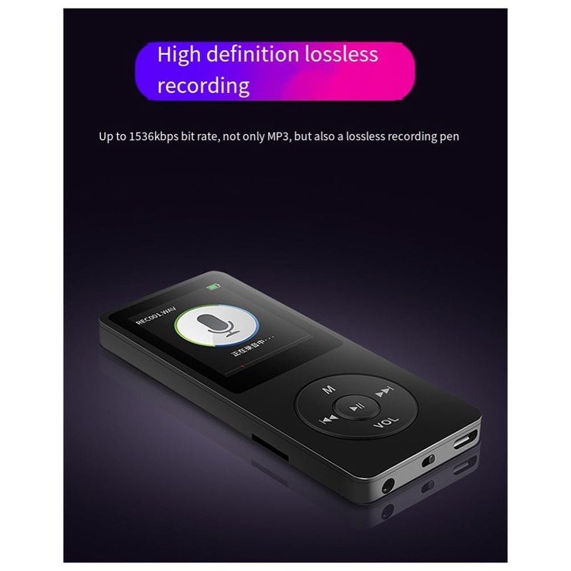 Dpaaoyer MP3 Player USB Charging Record Digital Display Screen Media