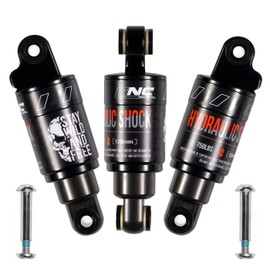 CNCLOL Mountain Bike Rear Shock 120mm/125mm/150mm/165mm/185mm/190mm/200mm,Bicycle Shock Absorber- Hydraulic Rear Suspension Shock for Mtb/Mtn/ebike/Dmn.125x750