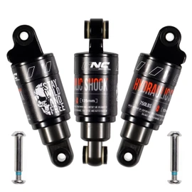 CNCLOL Mountain Bike Rear Shock 120mm/125mm/150mm/165mm/185mm/190mm/200mm,Bicycle Shock Absorber- Hydraulic Rear Suspension Shock for Mtb/Mtn/ebike/Dmn.125x750
