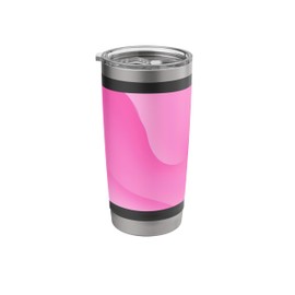 Abstract Cute Pink Design with Minimalist Aesthetic Stainless Steel Insulated Tumbler