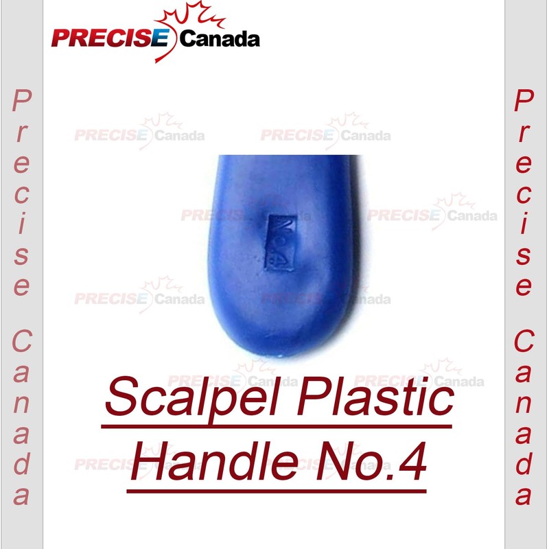 PRECISE CANADA 3 Pcs Blue Color Plastic Handle, Scalpel Handle