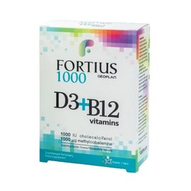 Geoplan Fortius D3 1000IU + B12 1000IU 30tabs