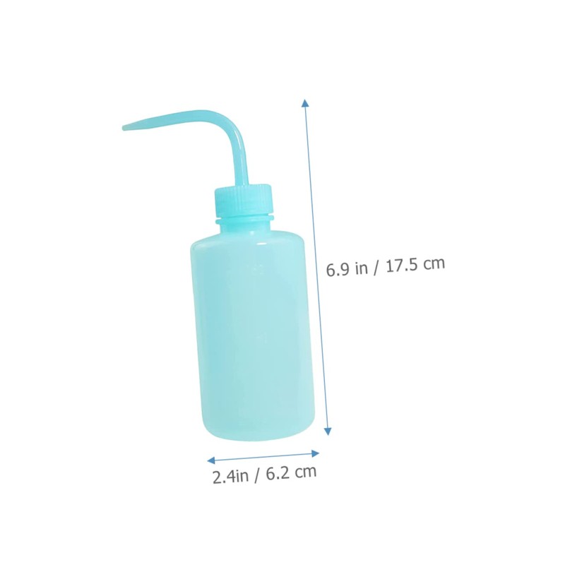 CIYODO Elegant Curved Nozzle 250ml Plastic Squeeze Bottle for Eyelash