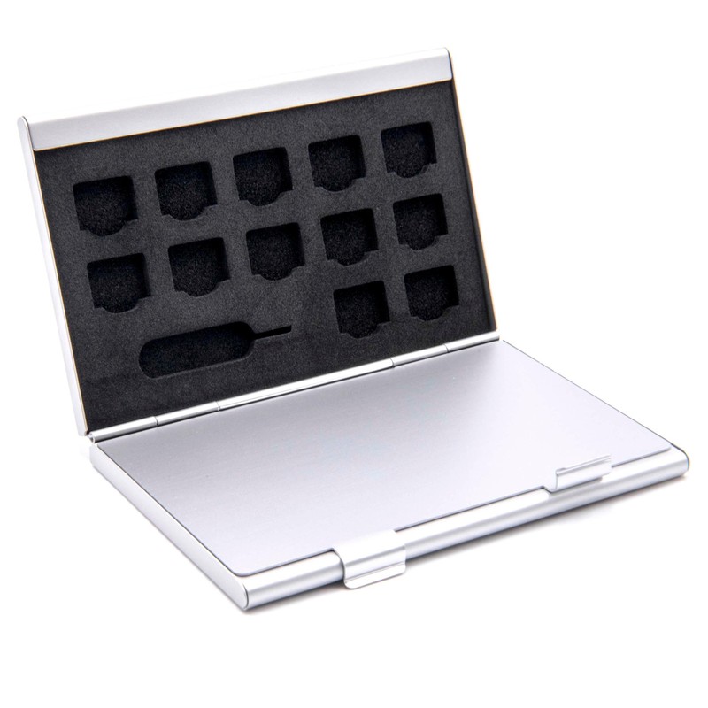 vhbw Case for 2x SIM Opening Tool, 24x NanoSIM -