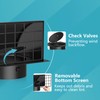 HG Power 4 Inch Dryer Vent Cover Outside with Removable