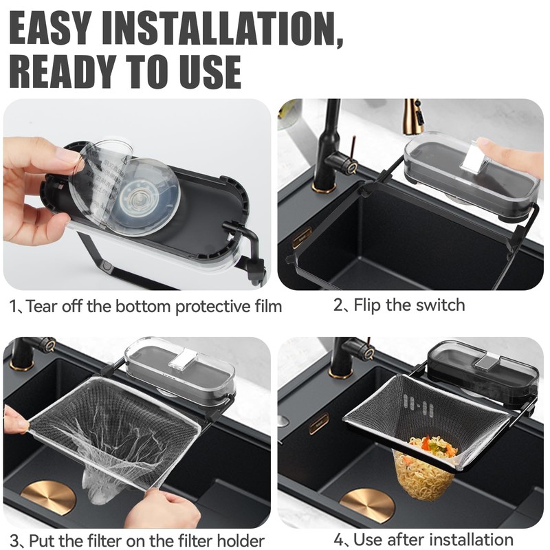 Sink Strainer, Suction Cup Kitchen Sink Filter, Drain Strainer, Kitchen