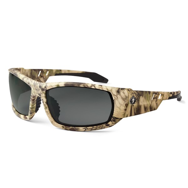 Ergodyne Skullerz Odin Safety Sunglasses - Kryptek Highlander Frame, Smoke