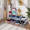 AOHMPT Upgraded 12 Pack Shoe Box,Acrylic Clear Shoe Boxes,Drop Front