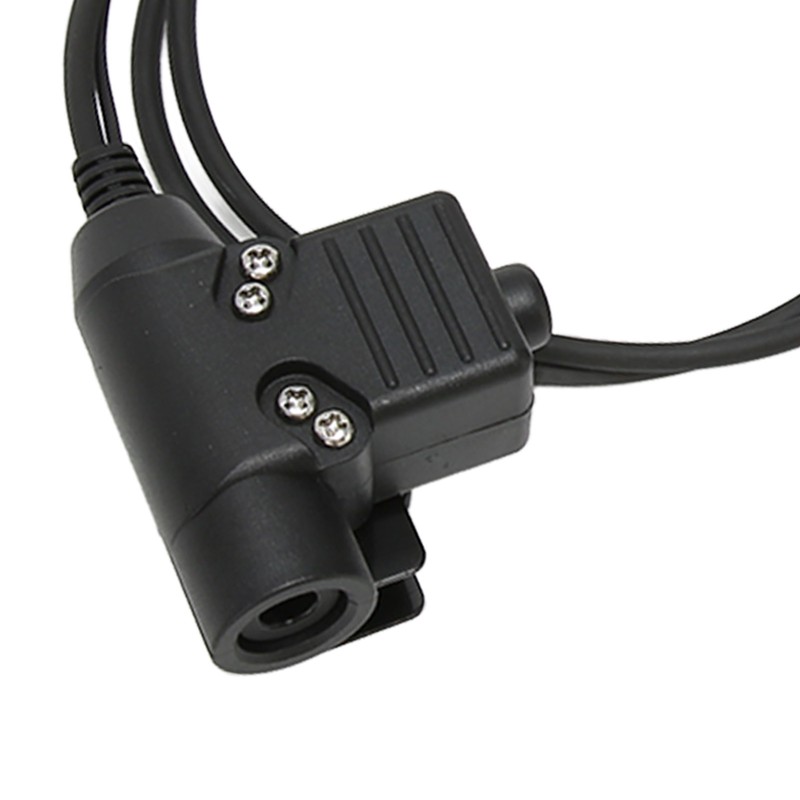 U94 PTT Adapter Cable Walkie Talkie Headset Adapter with Key