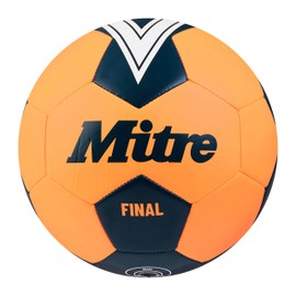 Mitre Final Leisure Football | Perfect for Kids | Football Gift, Fluo Orange/Blue/Green, 5
