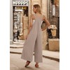 IWOLLENCE Women's Summer Jumpsuits Boho Wide Leg Overalls Casual Loose