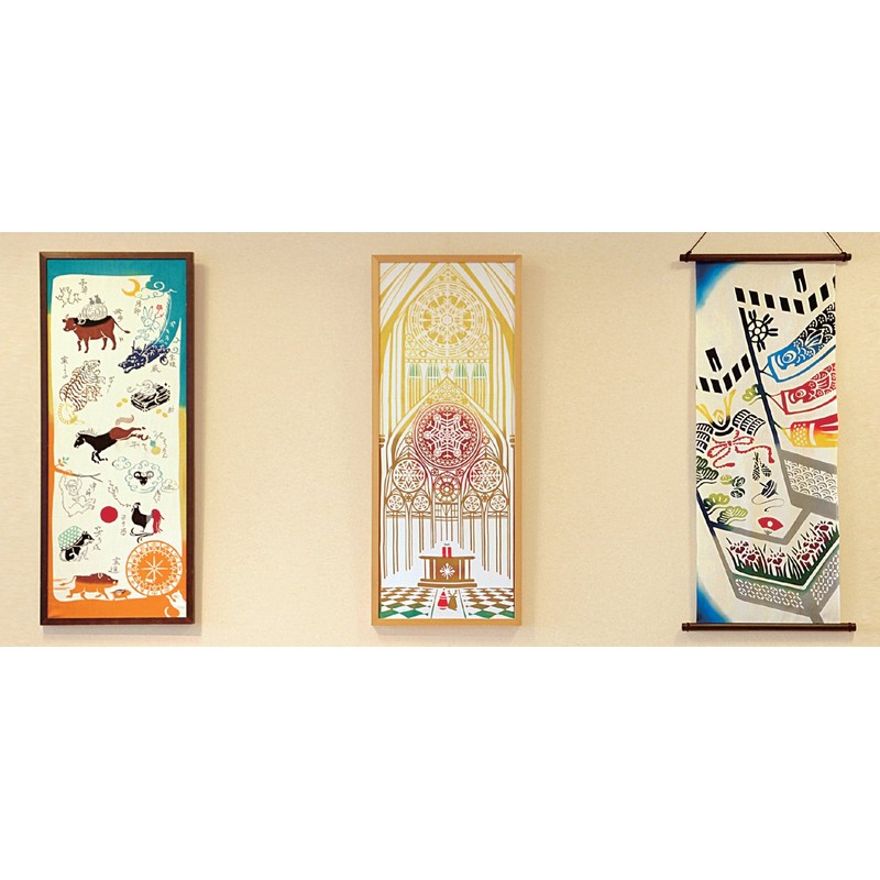 kenema 注染手拭い 『生き物』 桜文鳥 36×90cm