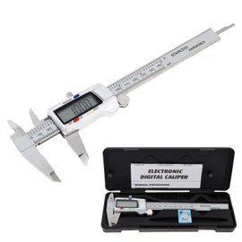 Smgda Digital Vernier Caliper, 150mm Stainless Steel Electronic Calipers Measuring Tool, Precision Calipers Gauge Micrometer with LCD Screen, Inch/mm Conversion for Industrial/Household/DIY