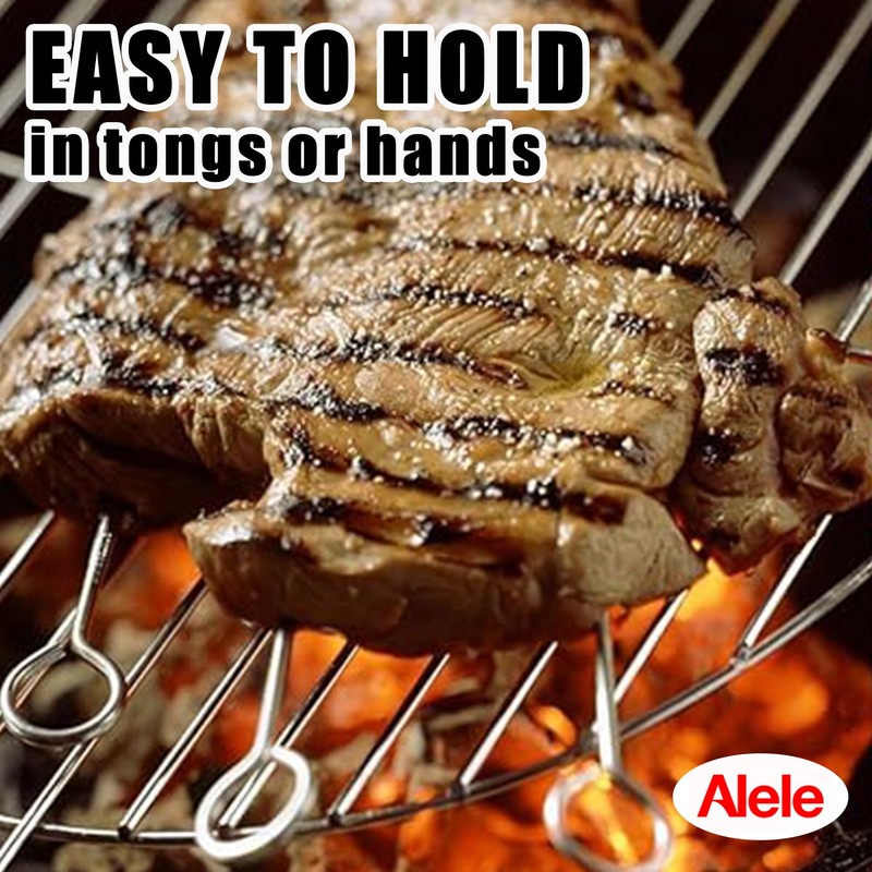 50Pcs 6Inch Turkey Pins,Alele Poultry Lacers Stainless Steel Skewers for