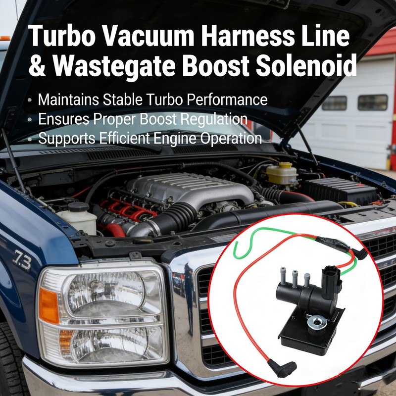 Turbo Emission Vacuum Harness Connection Line and Wastegate Boost Solenoid