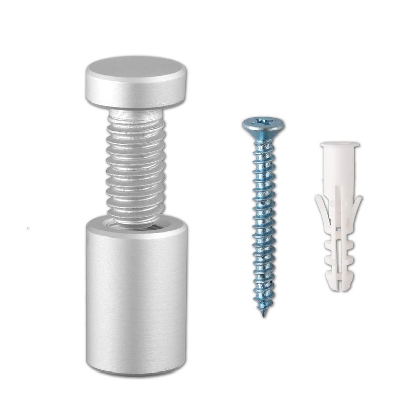 Sign Standoffs, Solid Aluminum 3/4"x 1"Sign Standoffs Screws, Sign Standoffs