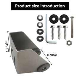 INGQI Transducer Mount, 740162-1 Metal Transducer Mounting Bracket for Transducer Mounting Plate MHX MXNT, Transducers Bracket for Si G2N Transom Mounting Hardware
