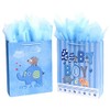 12.5" Medium Baby Gift Bags with Tissue Papers for Baby