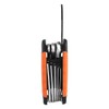 8-Piece Folding Hex Key Wrench Set Stainless Steel Repair Tools