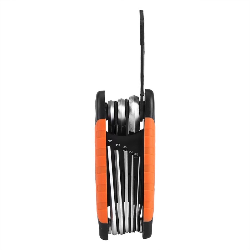 8-Piece Folding Hex Key Wrench Set Stainless Steel Repair Tools