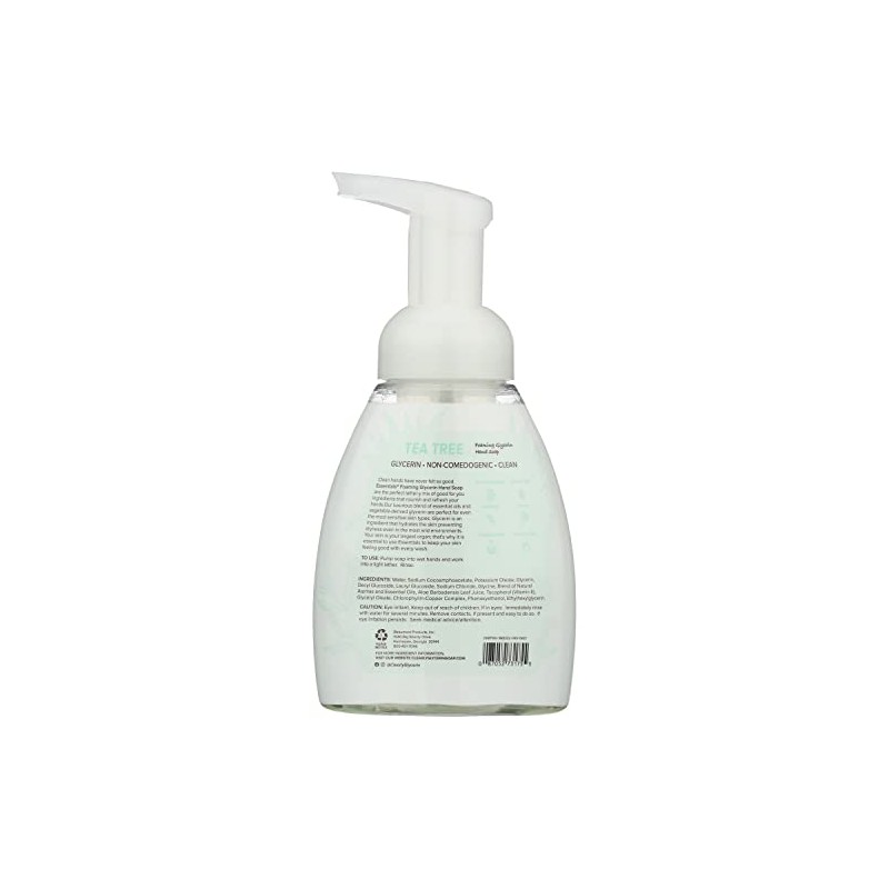 Essentials- Jabón de manos espumoso de glicerina, árbol de té,