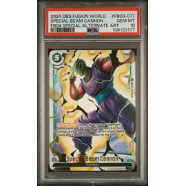 Dragon Ball TCG: Fusion World Ultra Limit, Special Beam Cannon #FB03 077, PSA Graded 10 GEM Mint, Fully Encapsulated and Bundled with Compatible Dragon Ball Super Hard Sealed Case
