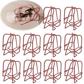 Happy Tree (10 Pack) 1/2" IPS Fire Sprinkler Head Guard Cover Red for Pendent & Upright & Horizontal Sidewall Head - Double Hook Fire Sprinkler Head Cover Cage