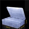 YUGOOD Large Clear Organizer Box,12 Grids Organizer Box with Removable