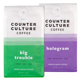 Counter Culture Coffee - Whole Bean Coffee - Multi-Pack - One 12oz Bag of Each (Big Trouble and Hologram)