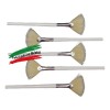 5 Brochas Abanico#3 Spa, Mascarillas Cerda Natural. Razziel