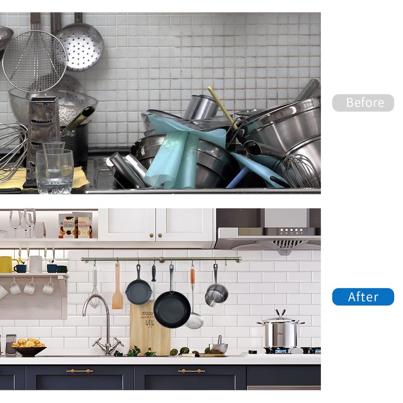 ROTHLEY Hanging Pot Rack Hanger: 39.4 Inch Stainless Steel Pot