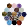 Morella Women's Small Coin 23 mm Gemstone Chakra Disc Necklaces