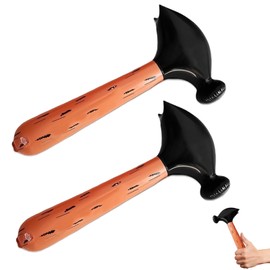 Toy Hammer,2 Pcs Inflatable Hammer,Blow Up Hammer,Hammer Toy,Blow Up Inflated Pool Bath Seaside Crazy Fun Toy Fun Hammers Party Game for Adult Children (Brown),Inflatable Toys