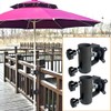 Pair of Patio Umbrella Clamp Holder - Heavy Duty Steel
