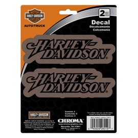 CHROMA 26019 Harley-Davidson Text in Bronze 2pc Decal