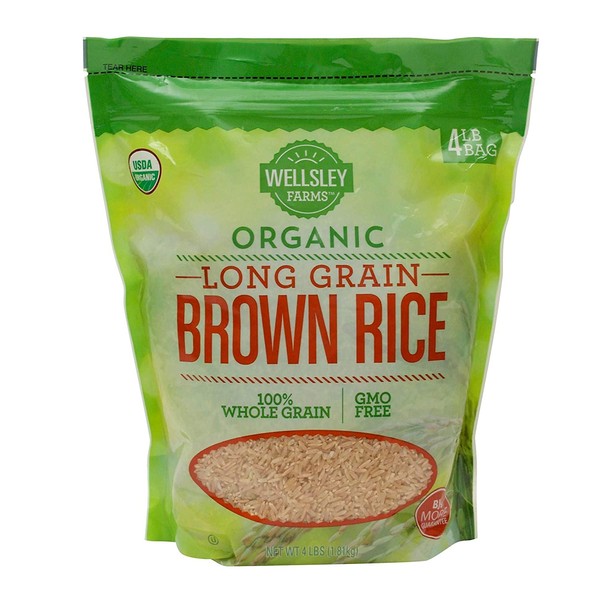 Wellsley Farms Organic Long-Grain Brown Rice, 4 lbs.