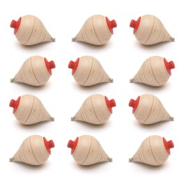 Lot 4/8/12/24 Classic Wooden Spinning Top with Rope - Gifts and Details Communion, Birthday Party, Pinatas, Party Favours Invited Children's Party, School - Children's Toy, Boys, Girls (8)