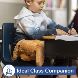 FRIENDLY CUDDLE Weighted Lap Blanket for Kids & Adults – Charlie Weighted Blanket – ASD, Sensory Processing Weighted Stuffed Animals Dog Toy – Microwavable Weighted Lap Pad for Kids, 5 Lbs