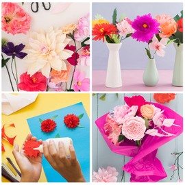 TUPARKA 100 Sheets Multicolor Tissue Paper Bulk 20" x 14" Gift Wrapping Tissue Paper 20 Assorted Colored Art Tissue Paper for Craft Floral Birthday Party Festival Gift Wrapping Decorative