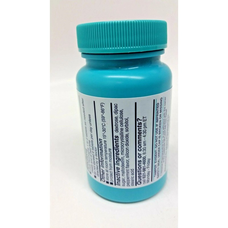 Certiifiedplus 2-PK Simethicone Gas Relief Chewable Tablets 80mg Anti-Gas Bloating