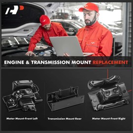 A-Premium 3PCS Engine Motor Mount and Transmission Mount Kit Compatible with Ford F-250 Super Duty 1999-2004, F-350 Super Duty 1999-2004, 5.4L, 4WD