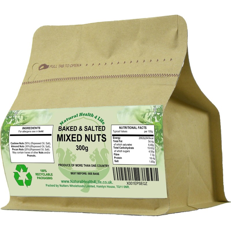 Natural Health 4 Life Baked and Salted Mixed Nuts (No