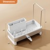 Laveshop Sponge Holder for Kitchen Sink, Rustproof Stainless Steel Sink