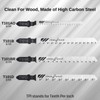 WOODSTARTER T-Shank Multi-Purpose Jigsaw Blades Set with Storage Case, Made