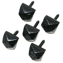 5 x fiXte Antique Iron Door Stud Screw Screws Bolt 19mm (3/4 inch) Japanned Black
